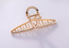 Goldene Haarspange mit Ringdesign, Ansicht 2